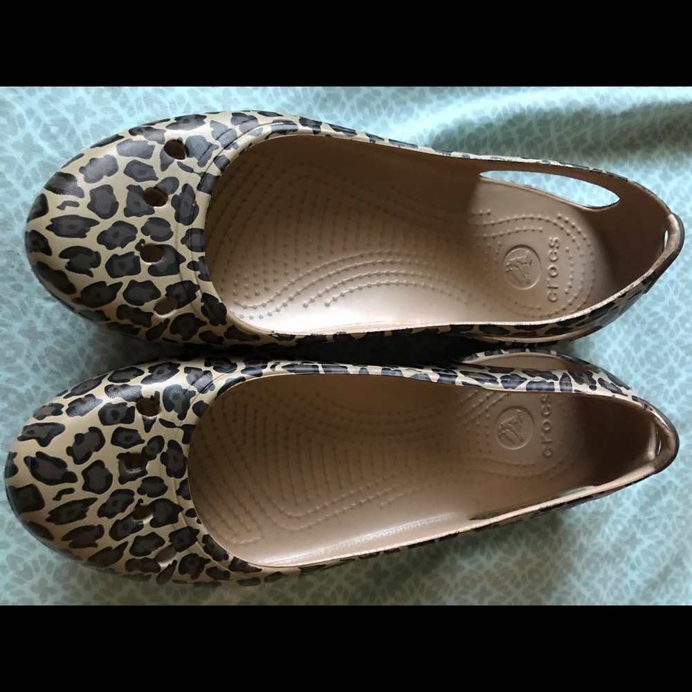 Leopard Croc Flats.